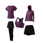 Load image into Gallery viewer, Women&#39;s Quick Dry Sportsuit Set Of 5PCs
