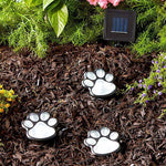 Load image into Gallery viewer, Solar-Powered Paw Print Lights Garden Lantern
