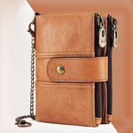 Load image into Gallery viewer, Anti-magnetic Tassel Leather Card Case Coin Purse
