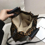 Load image into Gallery viewer, Women Leopard Luxury Handbags Designer With Handle Shoulder Bag
