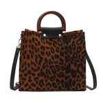 Load image into Gallery viewer, Women Leopard Luxury Handbags Designer With Handle Shoulder Bag
