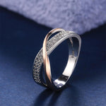 Load image into Gallery viewer, X Shape Cross Ring for Women
