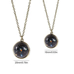 Load image into Gallery viewer, Double-Sided Glass Galaxy Necklace
