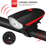 Load image into Gallery viewer, Bicycle USB Charging Horn Front Light
