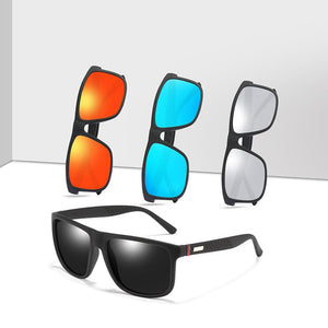 Black Frame Polarized Sunglasses