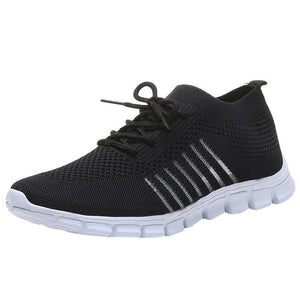 Women Walking Mesh Lace Up Casual Breathable Sneakers