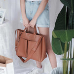 Load image into Gallery viewer, Women New Pu Leather Bag Simple Handbag
