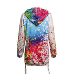 Load image into Gallery viewer, Womens Tie dyeing Print Feminino Casual Pockets Overcoat
