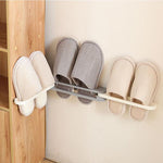 Load image into Gallery viewer, Wall Mounted Folding Slippers Rack
