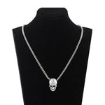 Load image into Gallery viewer, Halloween Punk Gothic Skull Head Pendant Necklace
