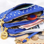 Load image into Gallery viewer, Ladies Coin Multilayer Mini Canvas Bag
