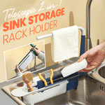Load image into Gallery viewer, Updated Multifunctional Telescopic Sink Storage Rack
