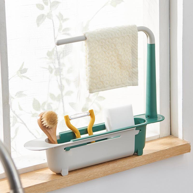 Updated Multifunctional Telescopic Sink Storage Rack