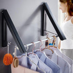 Load image into Gallery viewer, Folding Retractable Clothes Rack
