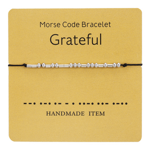 Morse Code Couple Bracelet