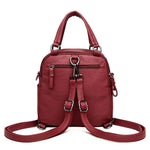 Load image into Gallery viewer, Fashion Leather Multipurpose Backpack Shoulder Handbag
