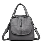 Load image into Gallery viewer, Fashion Leather Multipurpose Backpack Shoulder Handbag
